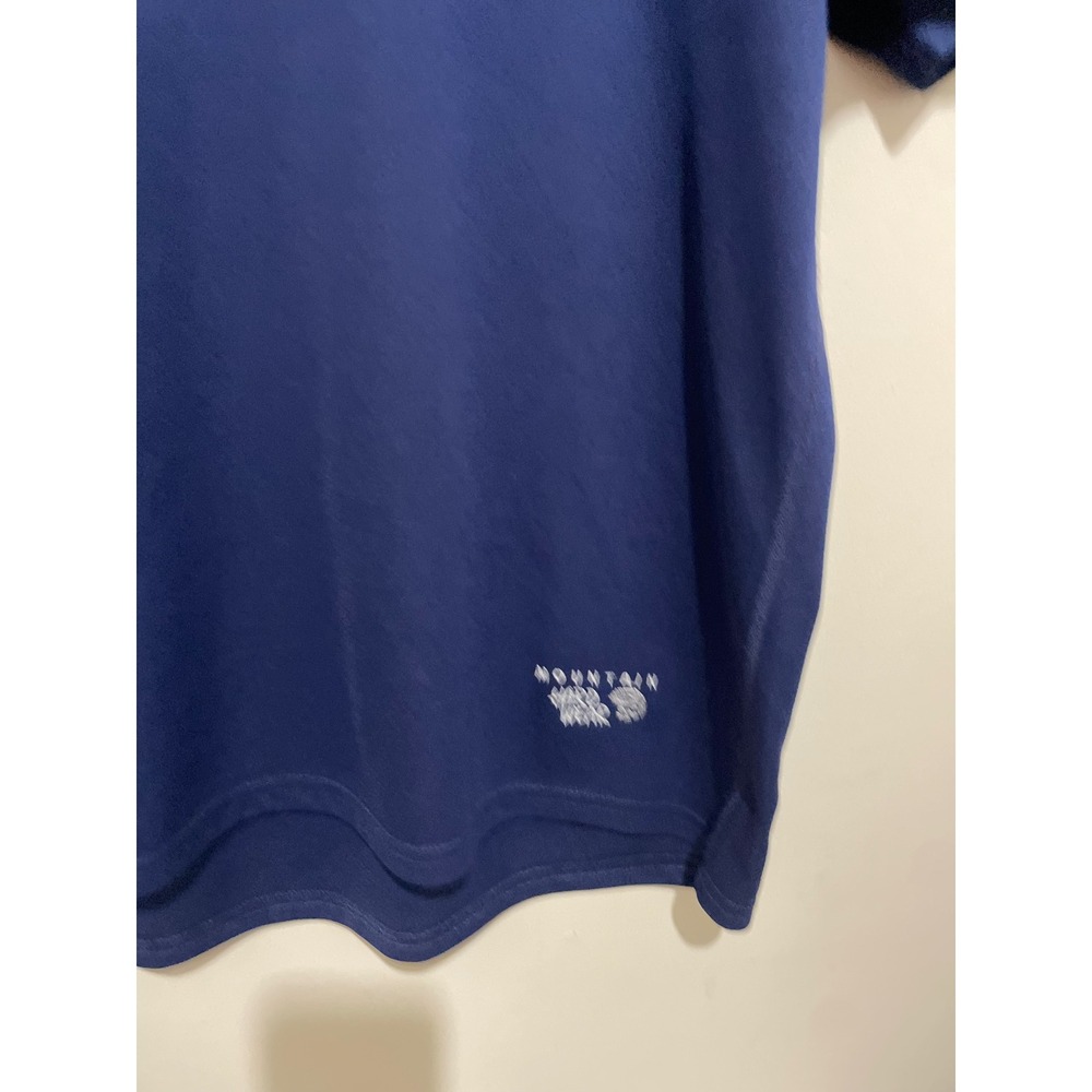 Mountain Hardwear Mens Blue Short Sleeve Performance Hiking T-Shirt Size Large - Picture 2 of 4